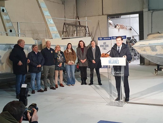 Un momento de la intervención de Fernández Mañueco.