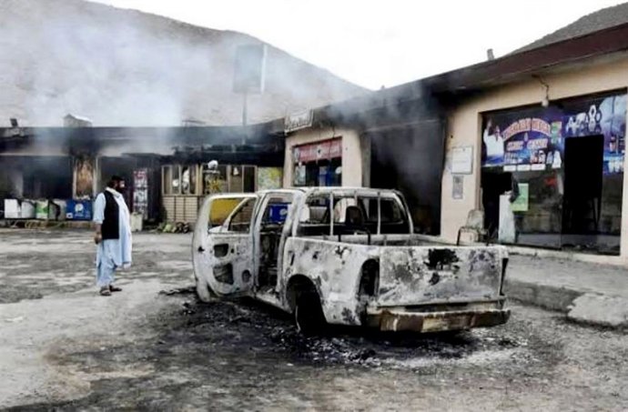 Imagen de archivo de un atentado en la ciudad paquistaní de Peshawar, en la provincia de Jaiber Pastunjuá.