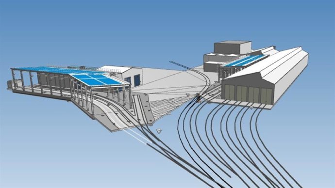 Imagen de la maqueta de las obras.