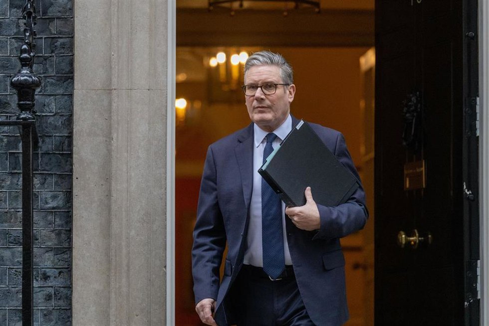 El primer ministro británico, Keir Starmer, en Downing Street.
