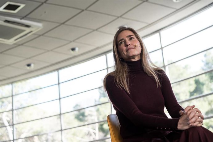 La vicepresidenta del Gobierno y ministra para la Transición Ecológica y el Reto Demográfico, Sara Aagesen, asiste a la presentación del libro blanco de la ciencia del clima en España, a 3 de febrero de 2026, en Madrid (España).