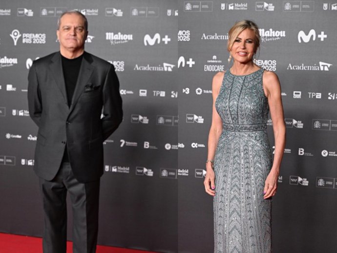 Ramón García y Patricia Cerezo en los Premios Iris 2026, a 16 de febrero de 2026 en Madrid (España).
