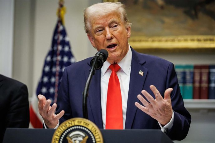 Archivo - El presidente de EEUU, Donald Trump 