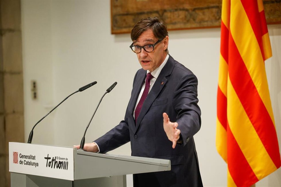 Archivo - El presidente de la Generalitat, Salvador Illa