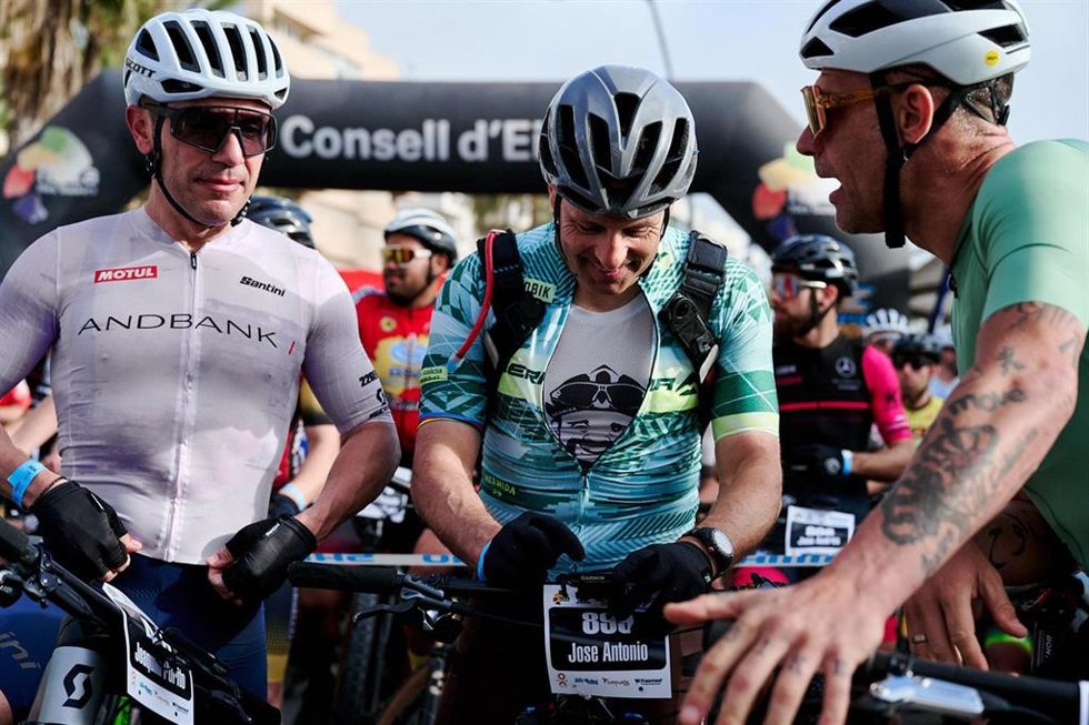Los ciclistas Joaquim 'Purito' Rodríguez y José Antonio Hermida.