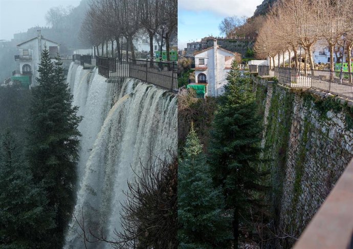Escenario de la localidad gaditana de Grazalema recuperando la normalidad, tras haber estado completamente inundado por las fuertes lluvias con las que el temporal golpeó al municipio. A 16 de febrero de 2026 en Grazalema, Cádiz (Foto de archivo).