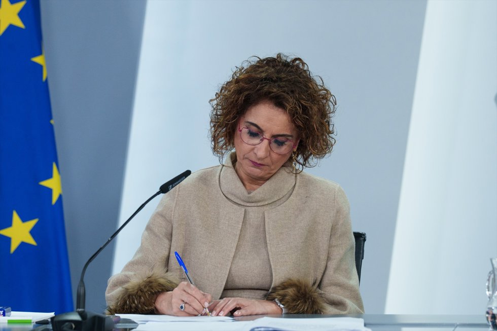 La vicepresidenta primera y ministra de Hacienda, María Jesús Montero