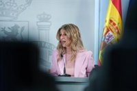 Yolanda Díaz avisa a las "derechas" sobre prohibir el burka: "Vulnera la Constitución española en su artículo 14 y 16"