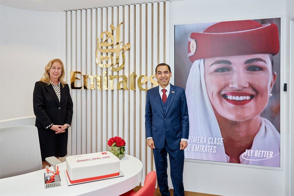Inauguración de la Travel Stor de Emirates en Madrid.