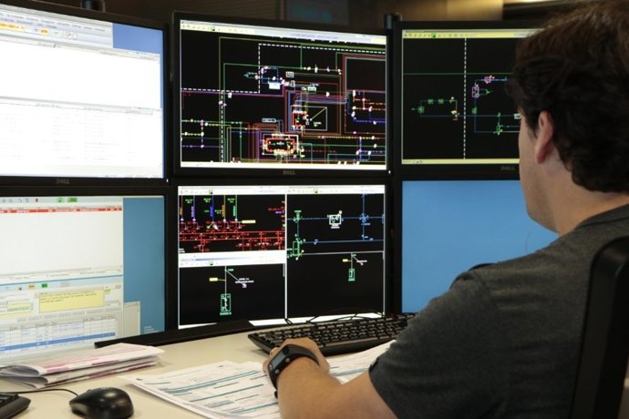 Control de la red de Endesa.