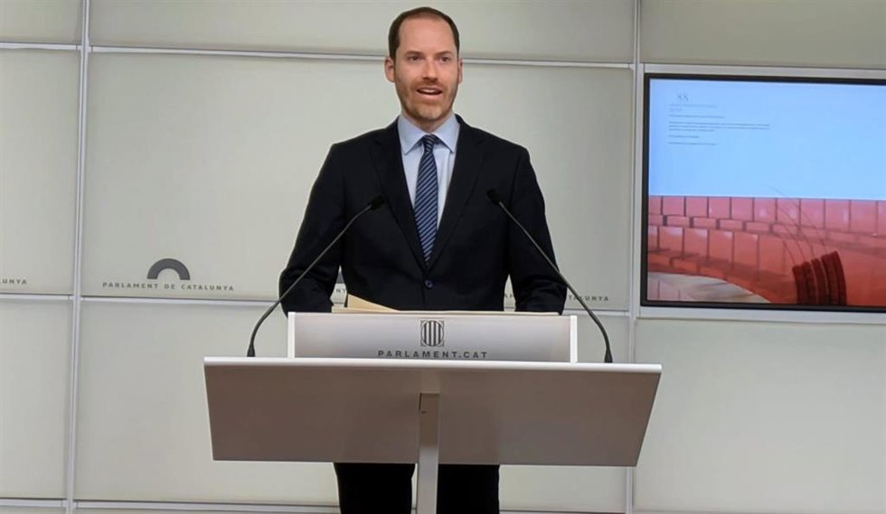 El portavoz del PP en el Parlament, Juan Fernández