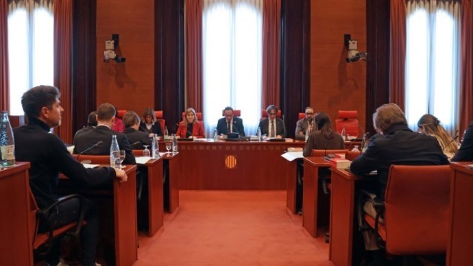 Imagen de la Junta de Portavoces del Parlament este martes