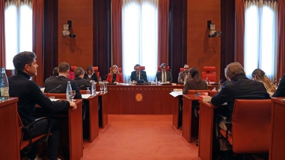 Imagen de la Junta de Portavoces del Parlament este martes