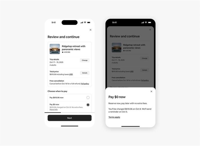 Airbnb permite en España aplazar los pagos hasta más cerca de la fecha de llegada de la reserva.