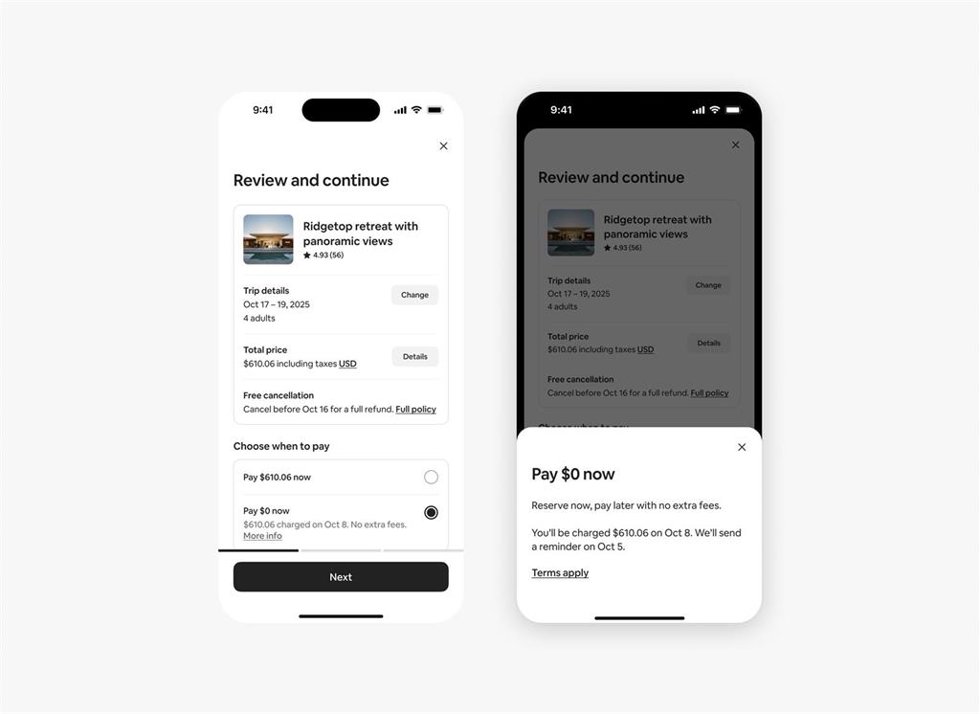 Airbnb permite en España aplazar los pagos hasta más cerca de la fecha de llegada de la reserva.