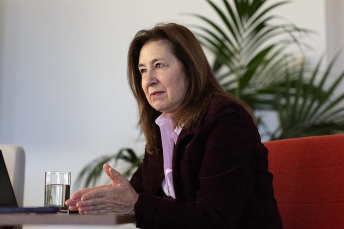 La rectora de la Universidad Autónoma de Madrid (UAM), Amaya Mendikoetxea Pelayo, durante una entrevista para Europa Press, a 16 de febrero de 2026, en Madrid (España). Mendikoetxea Pelayo, filóloga y lingüista natural de Bilbao, ejerce como rectora de la