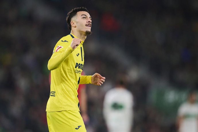 Archivo - Georges Mikautadze celebra un gol con el Villarreal CF