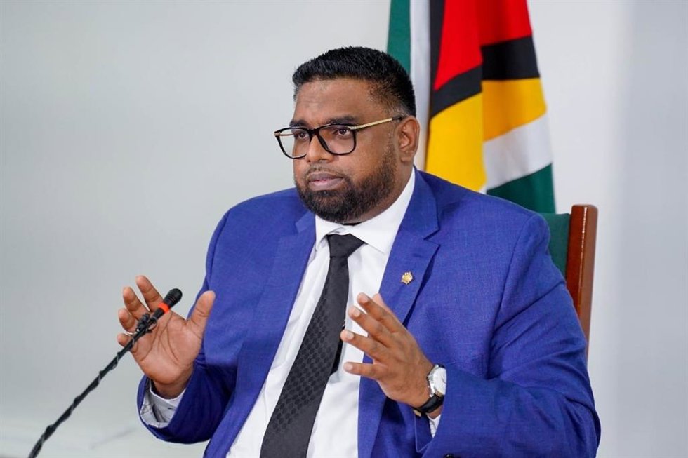 Archivo - El presidente de Guyana, Irfaan Ali.
