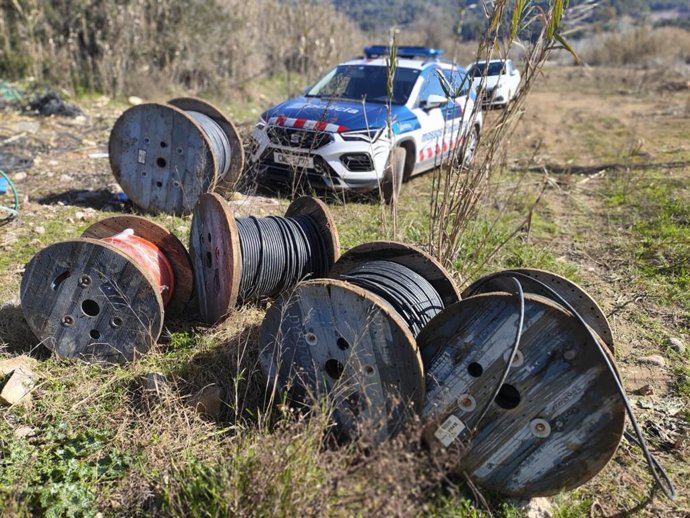Material intervingut pels Mossos d'Esquadra