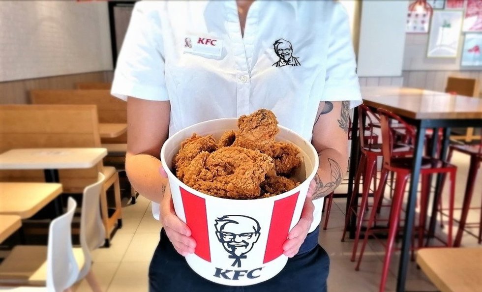Archivo - Un restaurante de KFC.