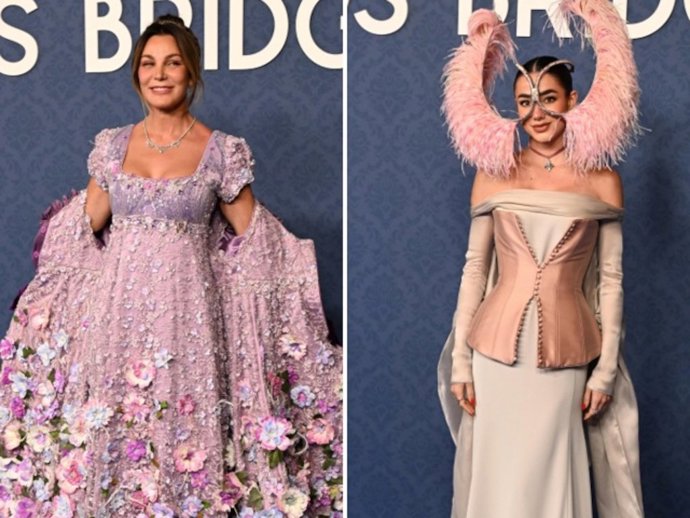 Mar Flores y Lola Lolita en el estreno de Los Bridgerton en Madrid