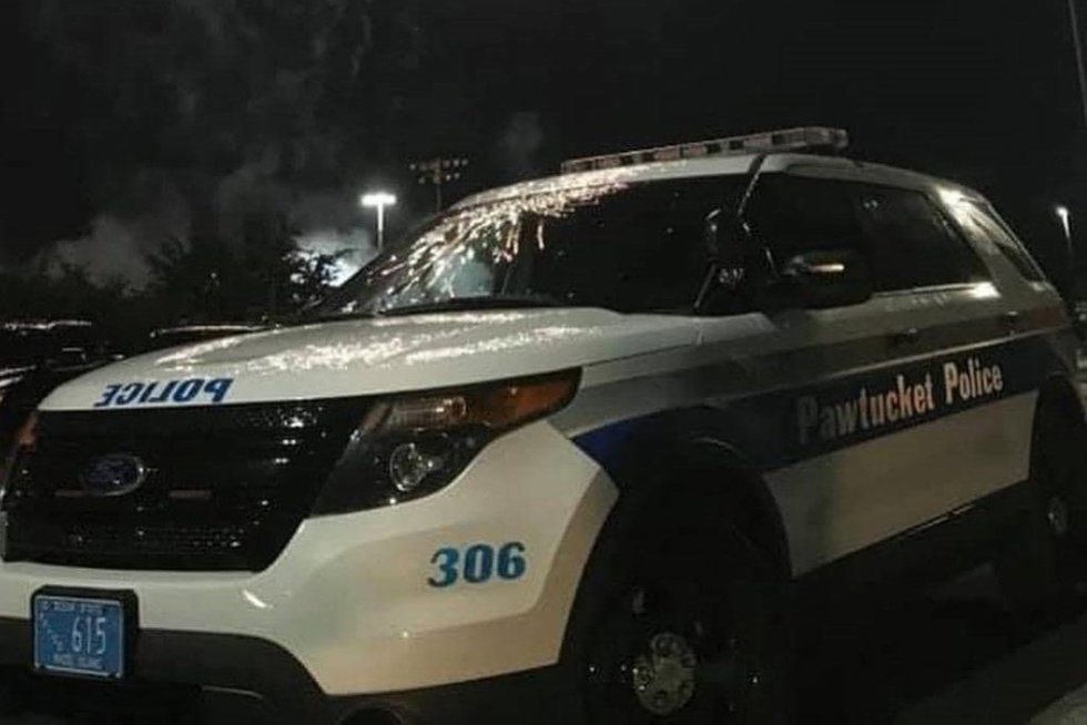 Coche de la Policía de Pawtucket, en Rhode Island (Estados Unidos)