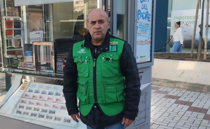 José Pérez Vendió Un Cupón De La ONCE Premiado Con 500.000 Euros Y Cinco Cupones Premiados Con 35.000 Euros Cada Uno