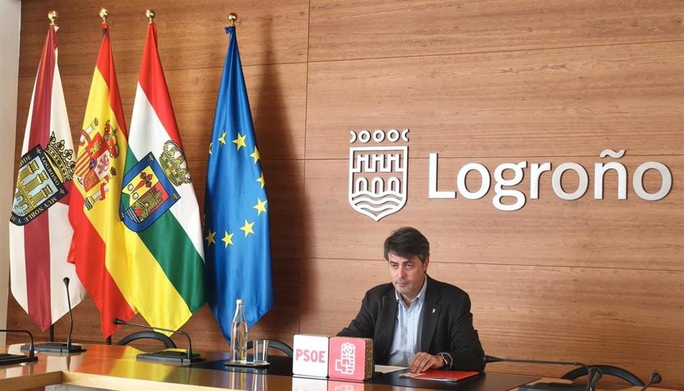 Archivo - Luis Alonso, portavoz del PSOE en el Ayuntamiento de Logroño