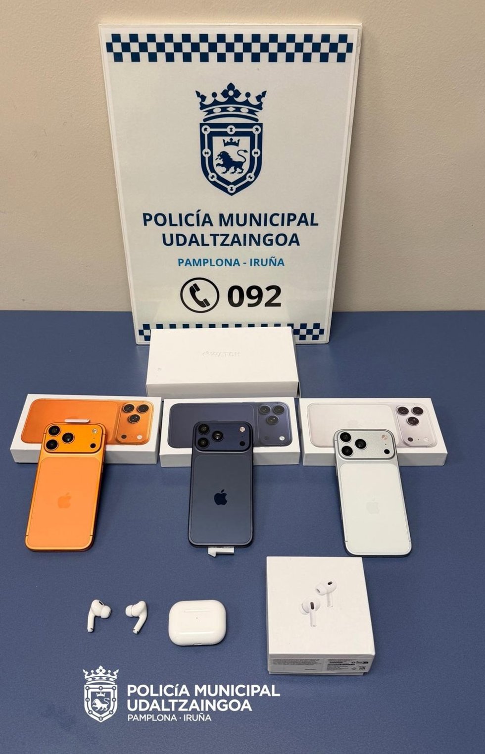 Imagen de los bienes interceptados
