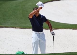 Archivo - Tigre Woods durante una participación en el Masters de Augusta