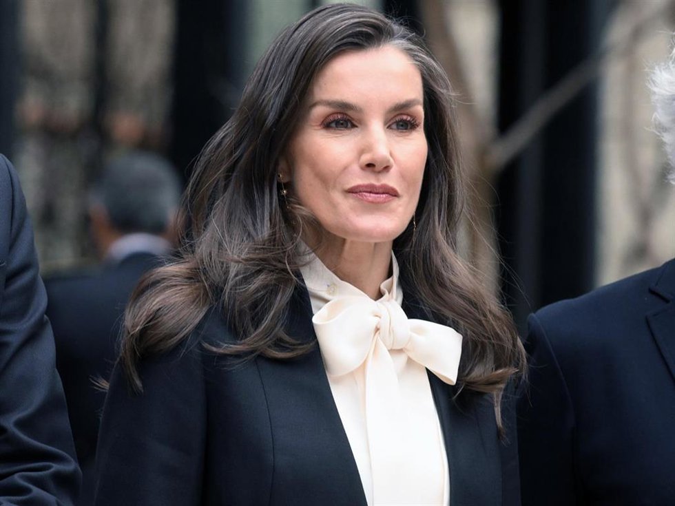 La Reina Letiziadurante la presentación oficial de la Alianza por la Lana, que se llevará a cabo en el marco del Madrid Design Festival 2026, celebrada en la Institución Libre de Enseñanza