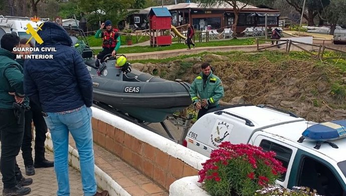 Miembros de la Guardia Civil en el dispositivo de búsqueda el pasado lunes.