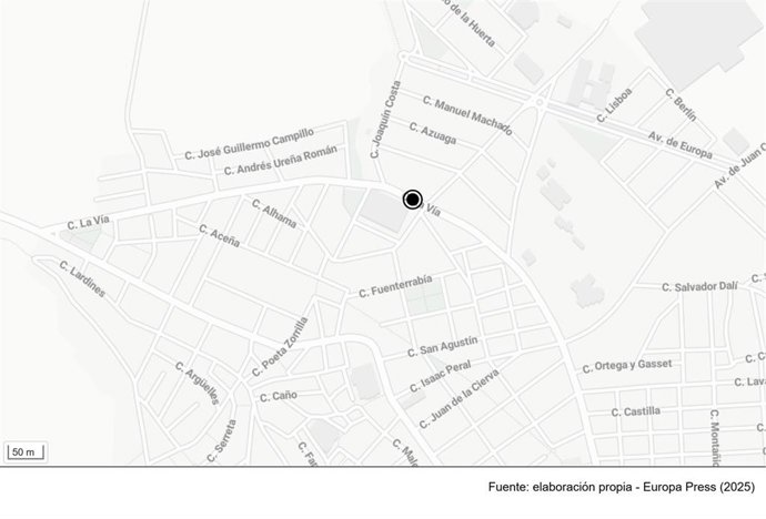 Calle en la que se ha producido el atropello