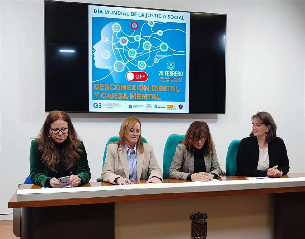 Presentación en el Ayuntamiento de Oviedo de los actos por el Día mundial de la justicia social.