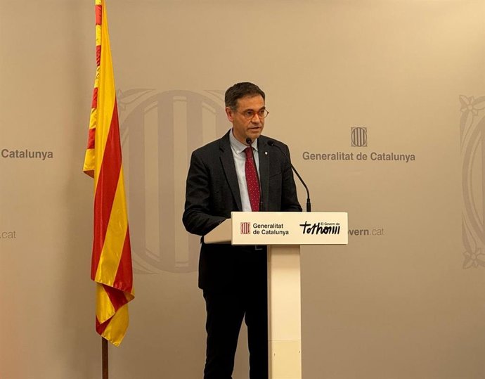 El secretario de Mejora Educativa, Ignasi Giménez, en declaraciones a los periodistas