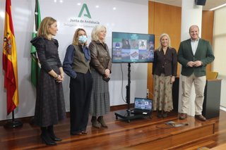 Mercedes Colombo en la presentación de las Medallas de Andalucía de la provincia 2026.