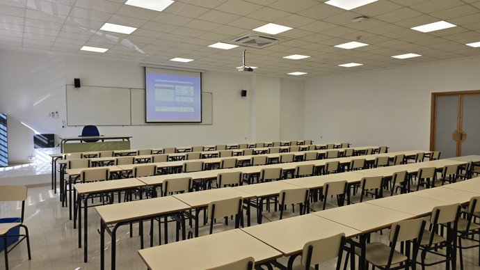 Espacio habilitado para las actividades del programa Aula Abierta en Linares