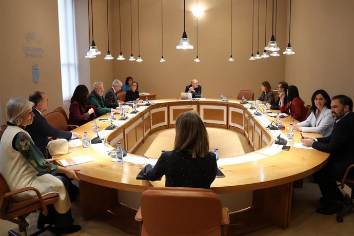 Reunión de la Xunta de Portavoces del Parlamento de Galicia