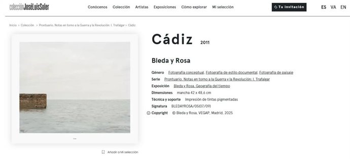 Fotografía de Bleda y Rosa en el nuevo catálogo online de la Colección José Luis Soler