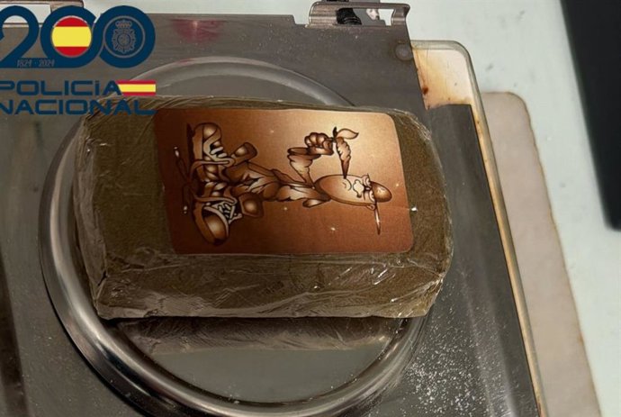 Paquete de hachís intervenido