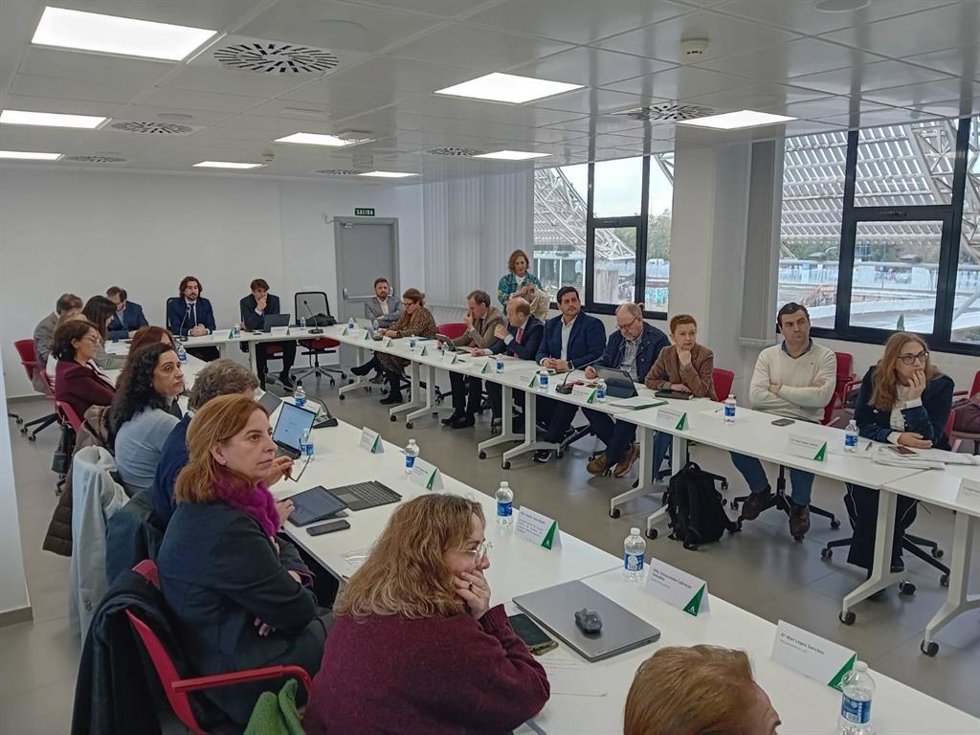 El director general de Fomento del Emprendimiento y de la Formación Continua, Javier quien ha presidido este miércoles la Comisión de Seguimiento del Plan General de Emprendimiento 2021-2027.