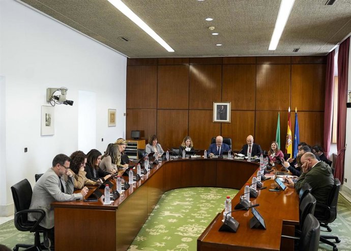 Reunión de la Junta de Portavoces del Parlamento andaluz.