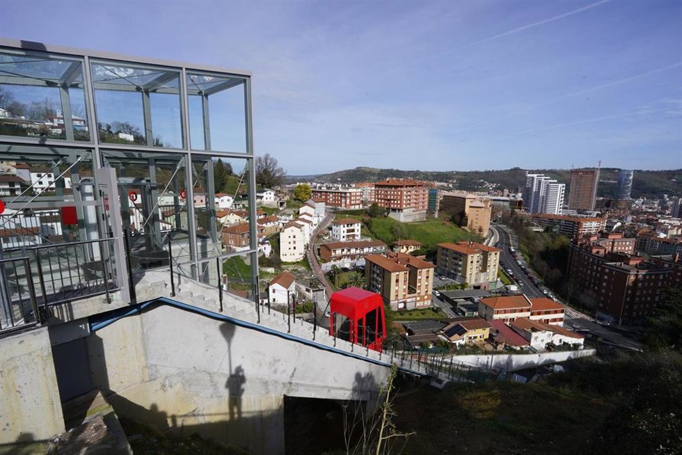 Ascensor inclinado de Masustegi en Bilbao