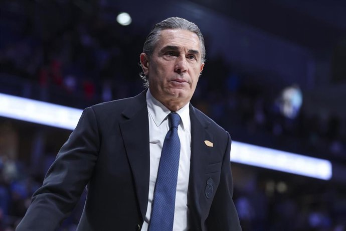 El entrenador del Real Madrid, Sergio Scariolo. 