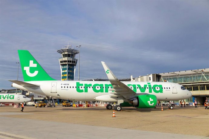 Archivo - La aerolínea low-cost Transavia Francia.