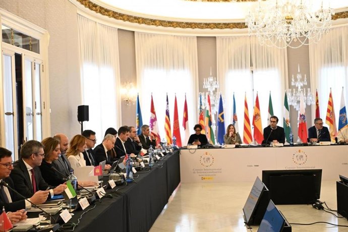 La consejera de Economía, Empresas y Empleo, Patricia Franco, en el Pleno del Consejo Interterritorial de Internacionalización.