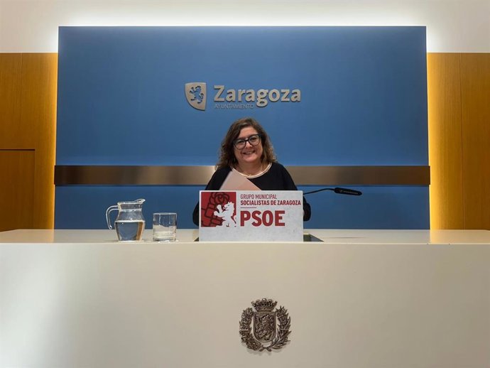 Archivo - La concejala del PSOE en el Ayuntamiento de Zaragoza Marta Aparicio