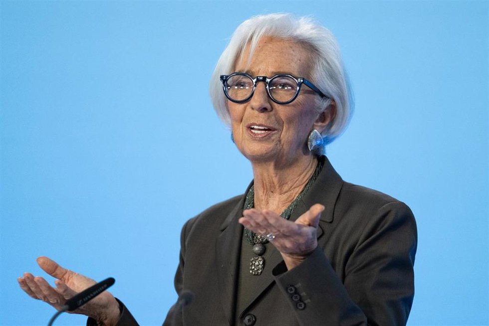 05 February 2026, Hesse, Frankfurt_Main: Christine Lagarde, President of the European Central Bank (ECB), speaks at the press conference after the ECBGoverning Council meeting. Photo: Florian Wiegand/dpa