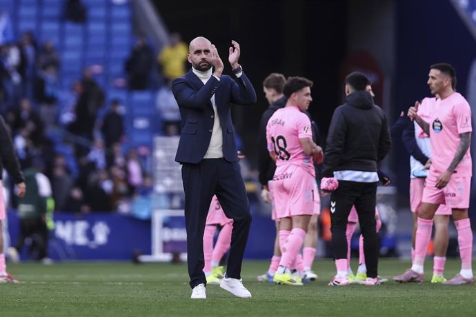 Claudio Giraldez, entrenador del RC Celta, tras el encuentro ante el RCD Espanyol.