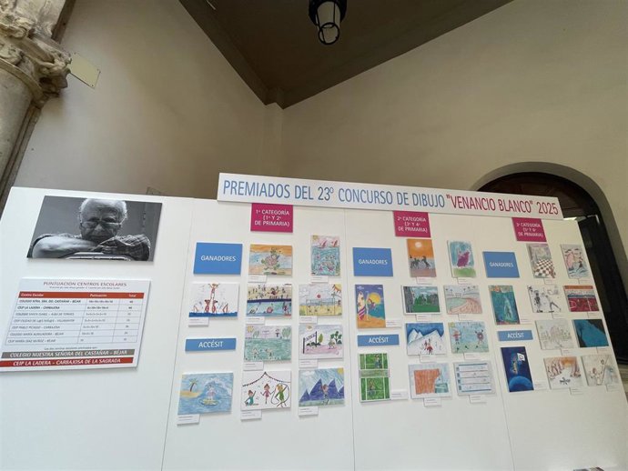 Dibujos de anteriores ediciones del Concurso de Dibujo Escolar Venancio Blanco de la Diputación de Salamanca.